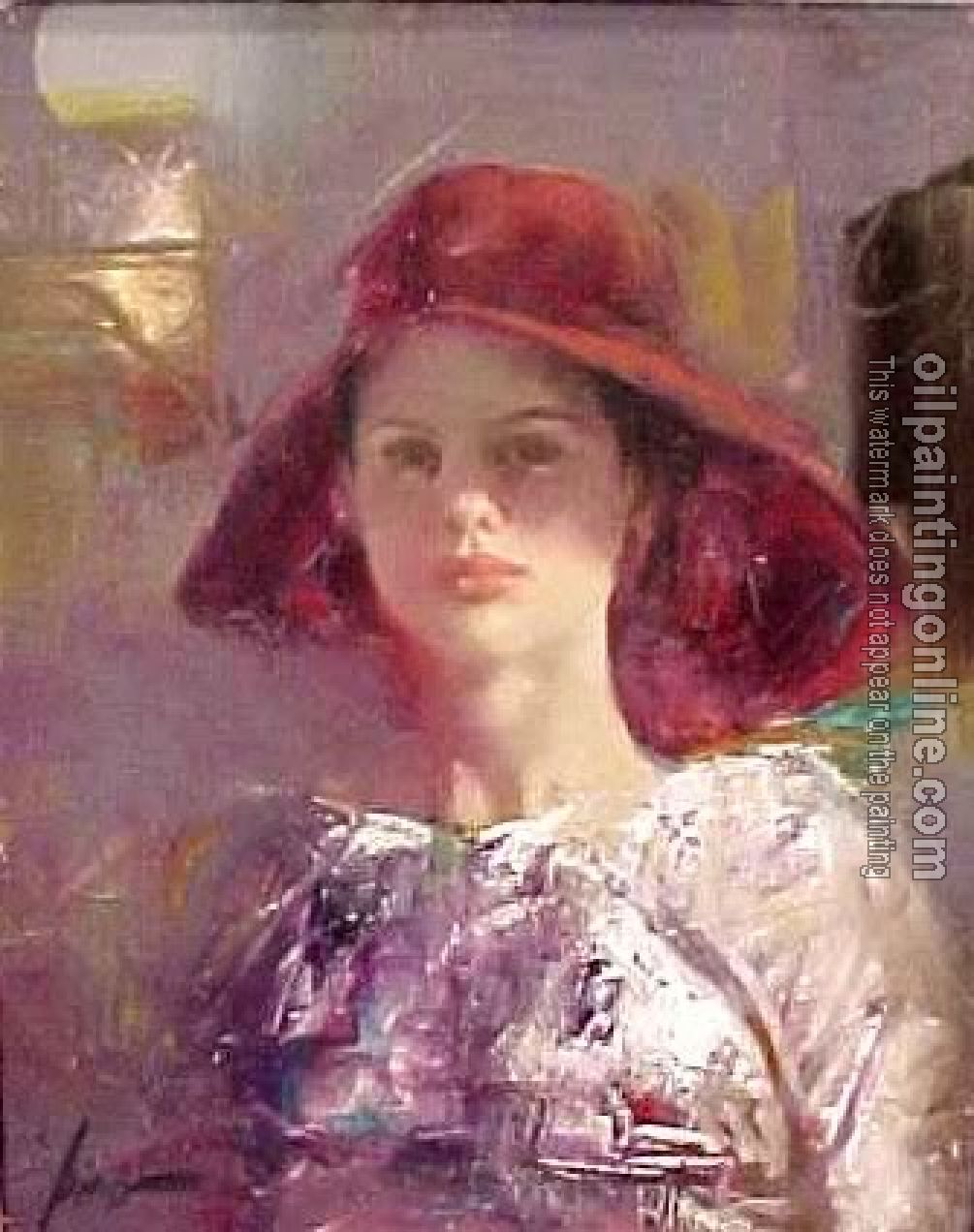 Pino Daeni - Impression oil painting.